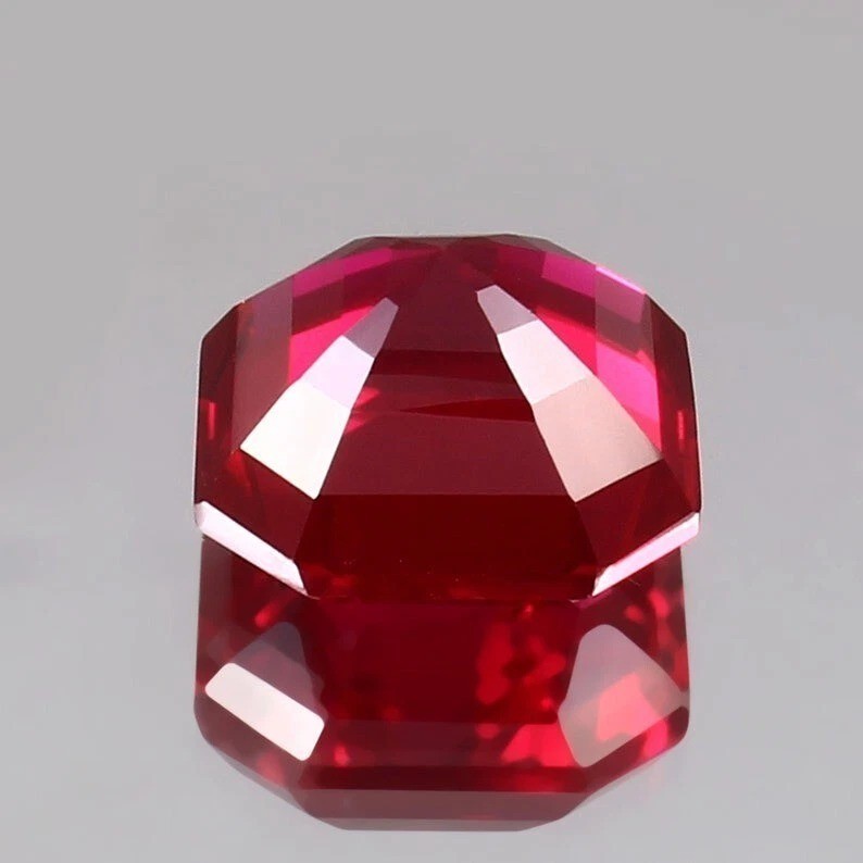 AAA Natural Flawless Mozambique Red 9.10 Ct Ruby Asscher All Kind Of Jewellery