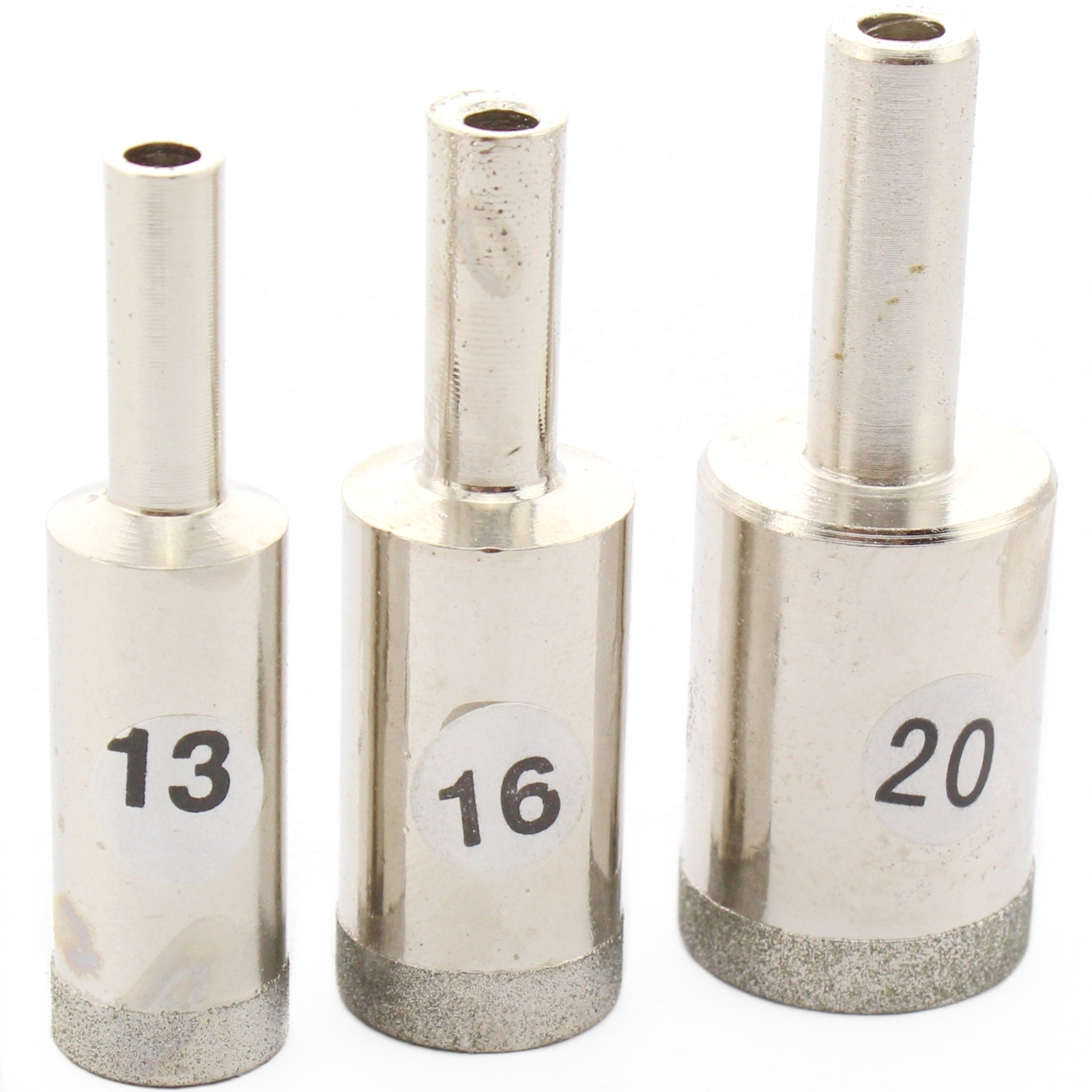 10-20mm Diamond Gemstone Drill Bits Kit for Jewelry Super-Thin Rim Pack of 3Pcs