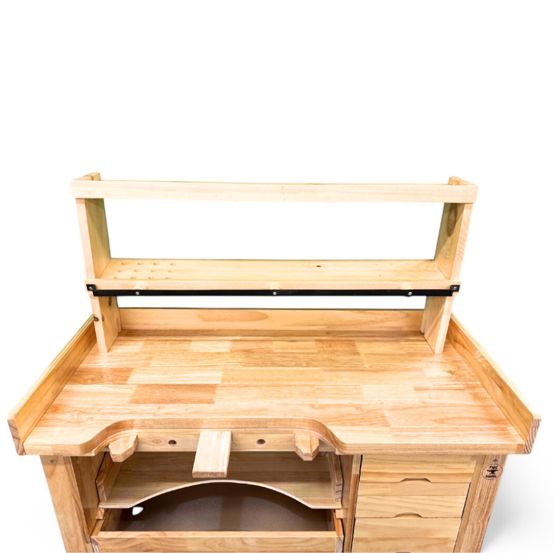 Deluxe Solid Wooden Jeweler’s Work bench Set with Organizer & Adjustable Chair