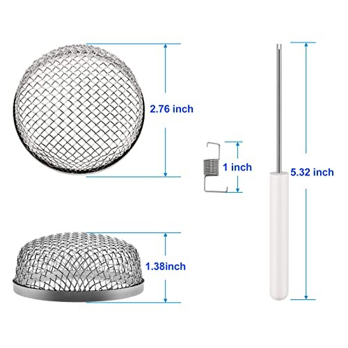 RV Flying Insect Screen, 2 Pack Furnace Vent Cover,Heater Vent Cover, 2.8in 2PK