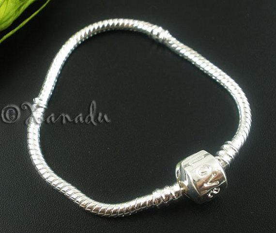 1PC 5.9in 15cm Child Size European Style Bracelet Chain For European Charm Beads