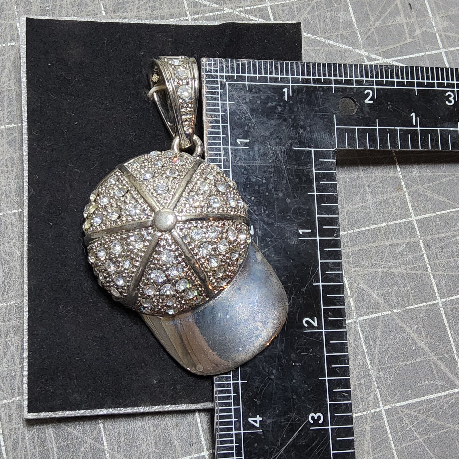 15 Blinged out phat ice plated pendants winged skulls rhinestones caps turntable