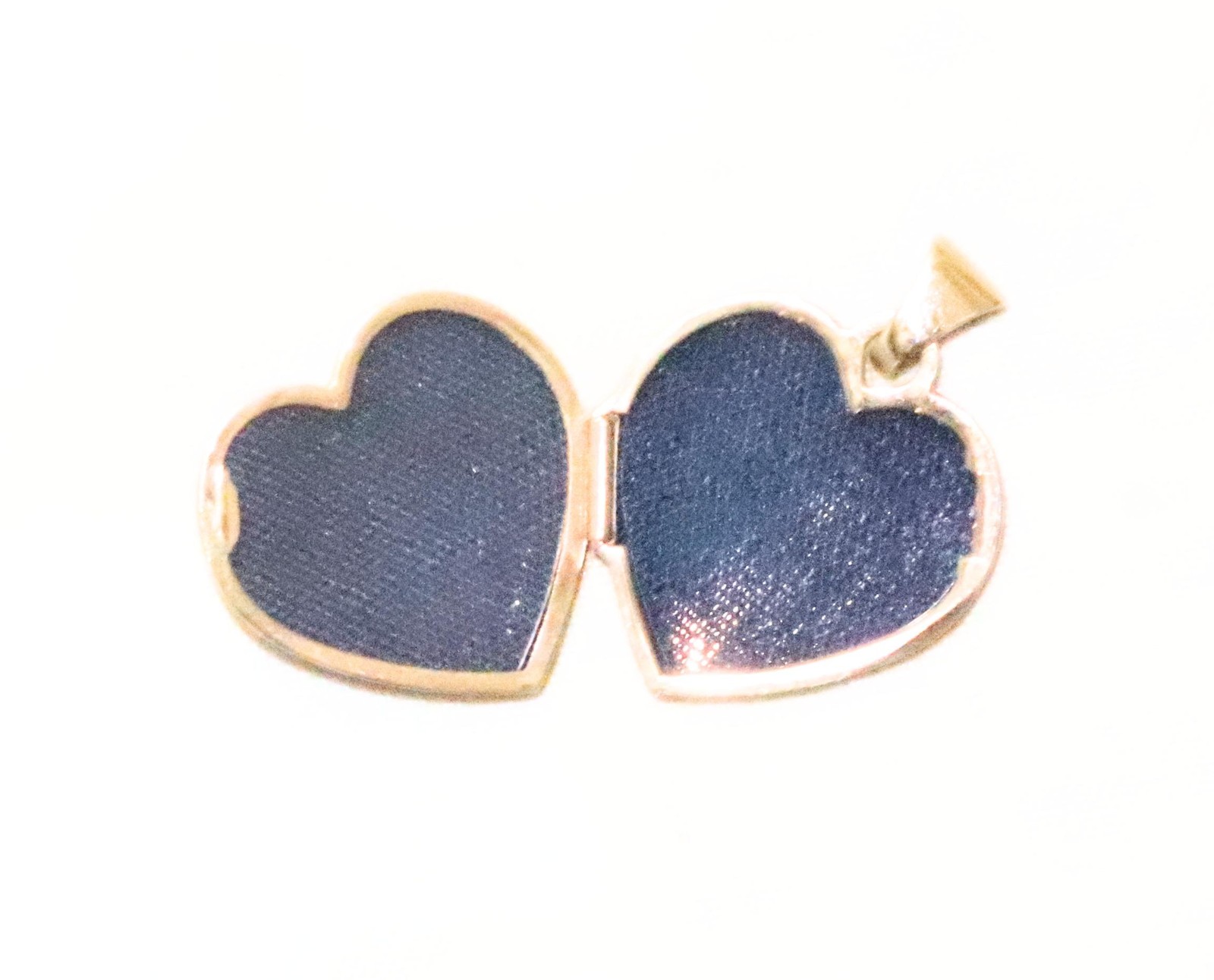 14K Gold Claddagh Heart Shaped Locket Pendant