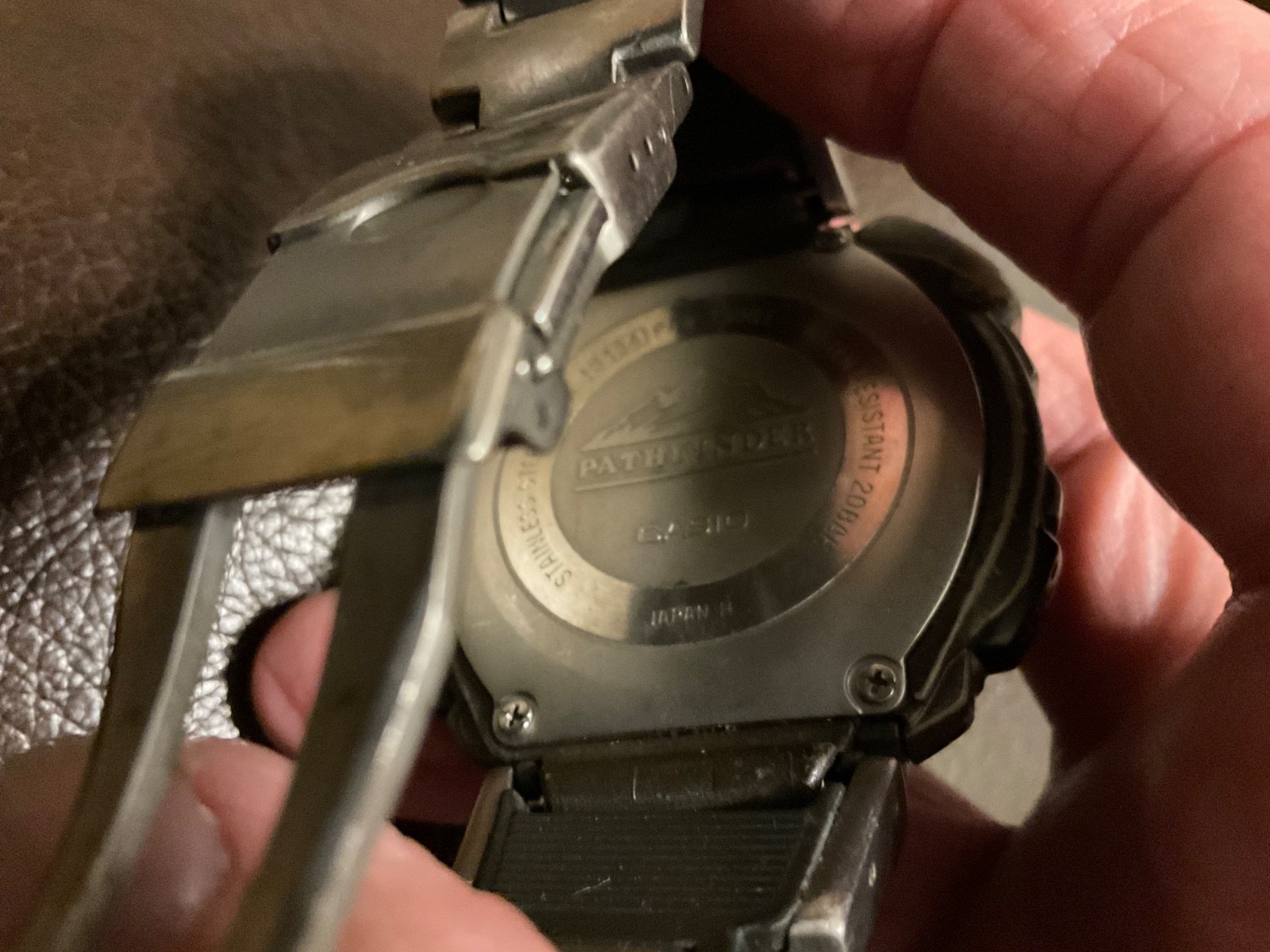 Casio Pathfinder PAW-1500T Solar Muti-Band, Triple Sensor, Tide, Titanium Band