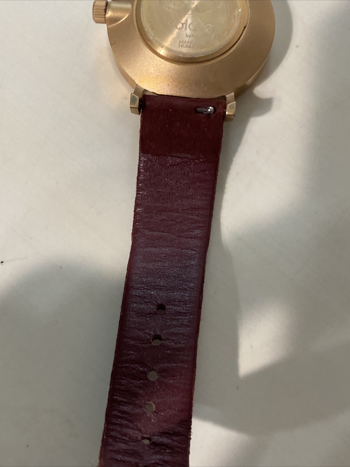 Ladies KLASSE14 Volare By Mario Nobile Watch, Rose Gold Tone Burgundy