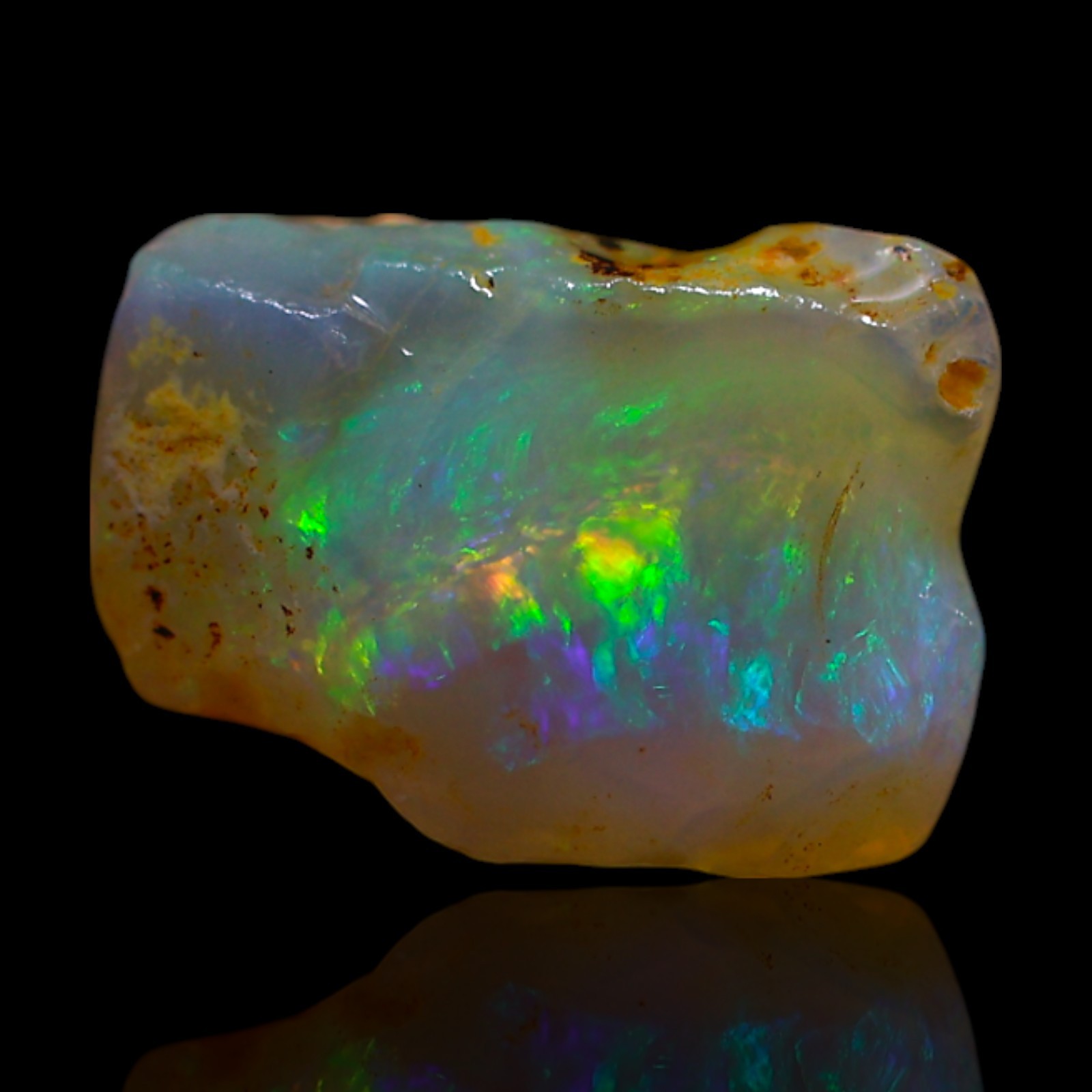 2.00 Cts Natural Fire Opal Ethical Rough Gemstone Bracelet Making 10x8x6 mm