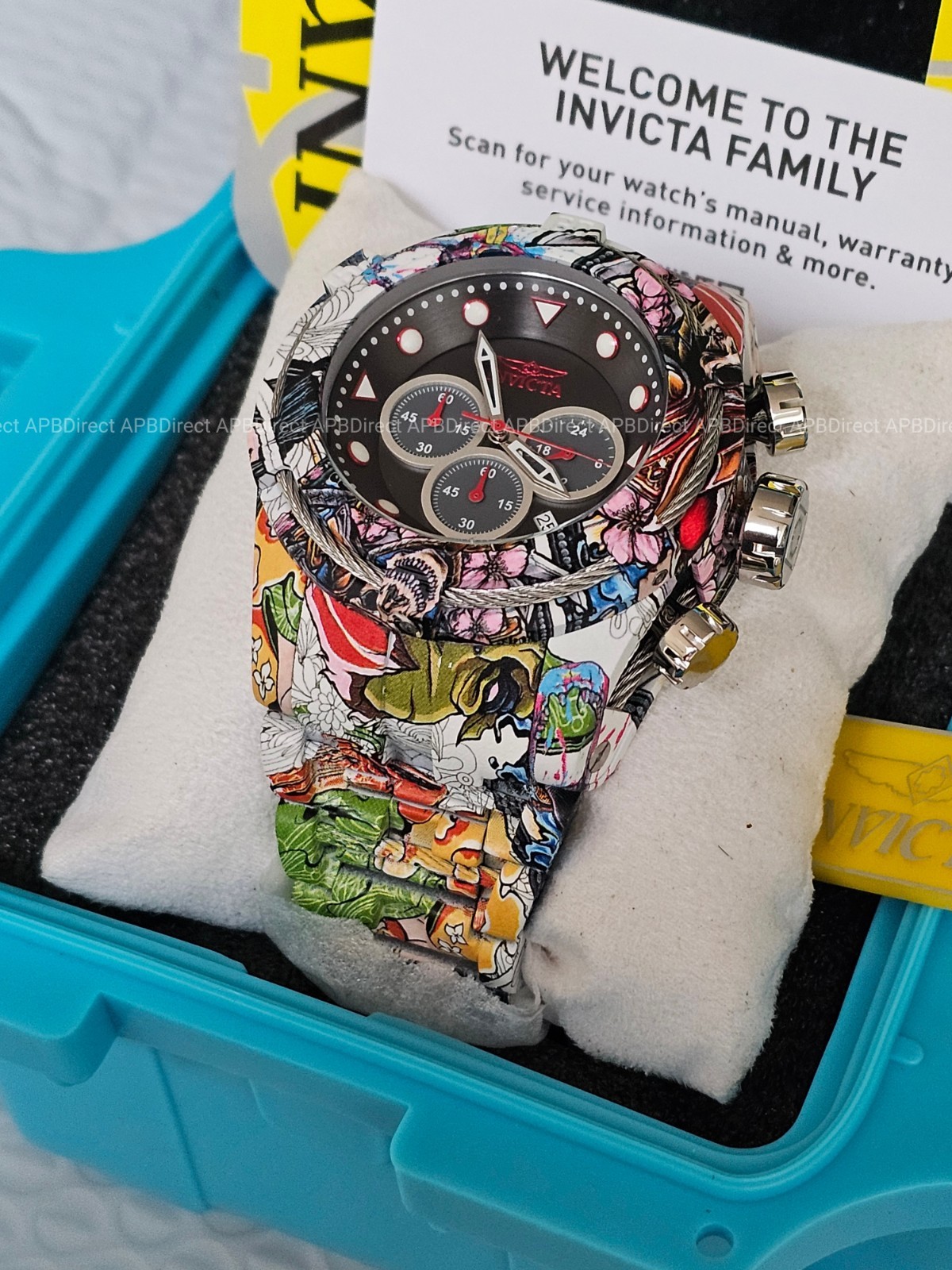 Invicta – Bolt ZEUS – HYDROPLATED – Aqua Plated Chronograph – 53mm mens watch