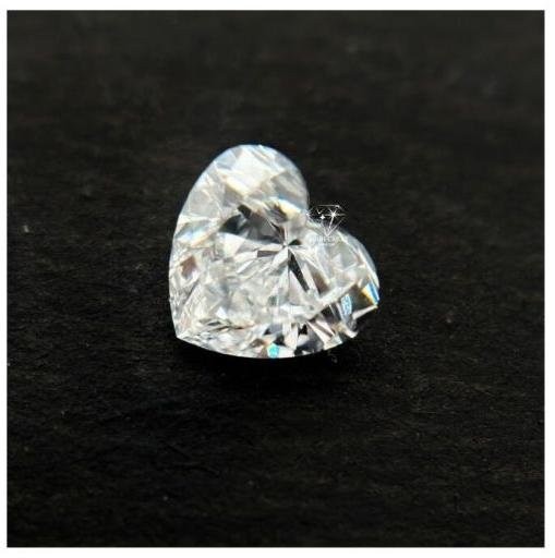 CERTIFIED 3.10 Ct Natural gray Diamond heart Cut LOOSE VVS1/ 9.5 mm