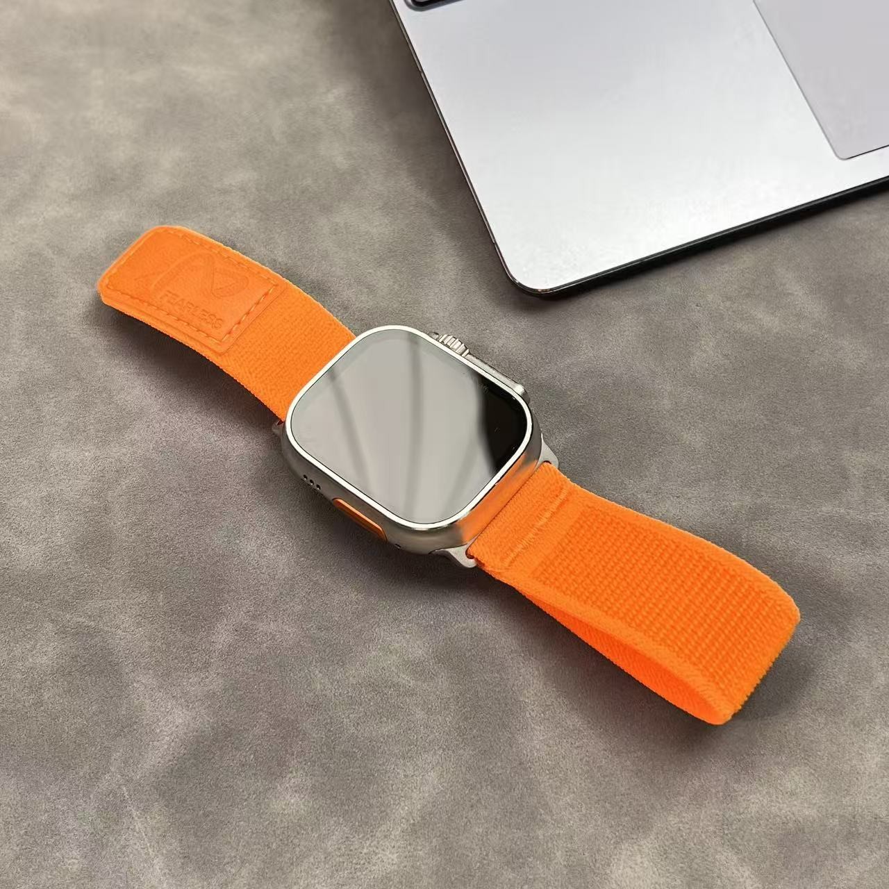 Suitable for Apple Watch S1-11/Ultra/SE – Leather Nylon Strap