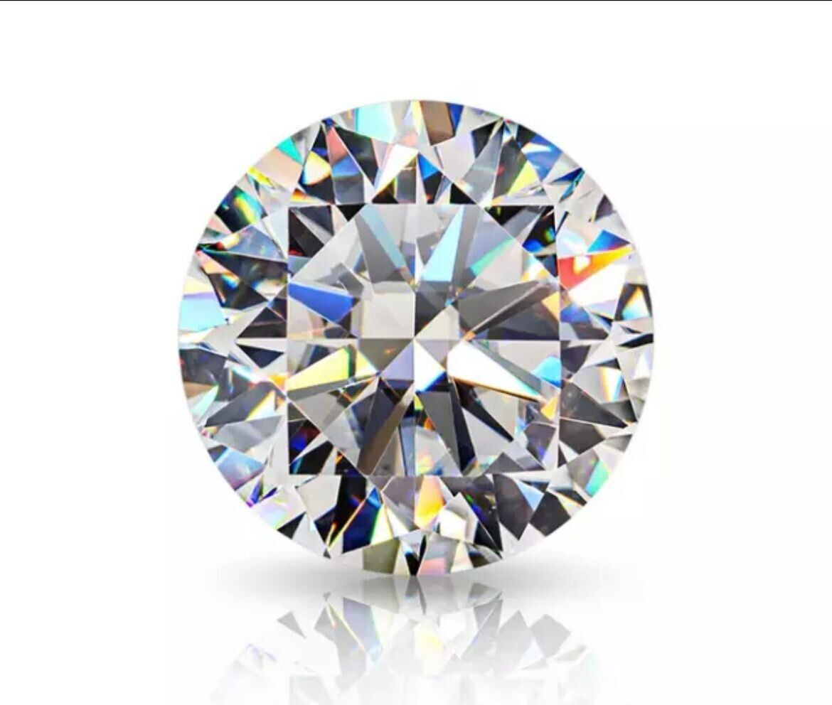6.5 MM Round Cut GIE Certified Lab Grown CVD Diamond D Color VVS1 Clarity
