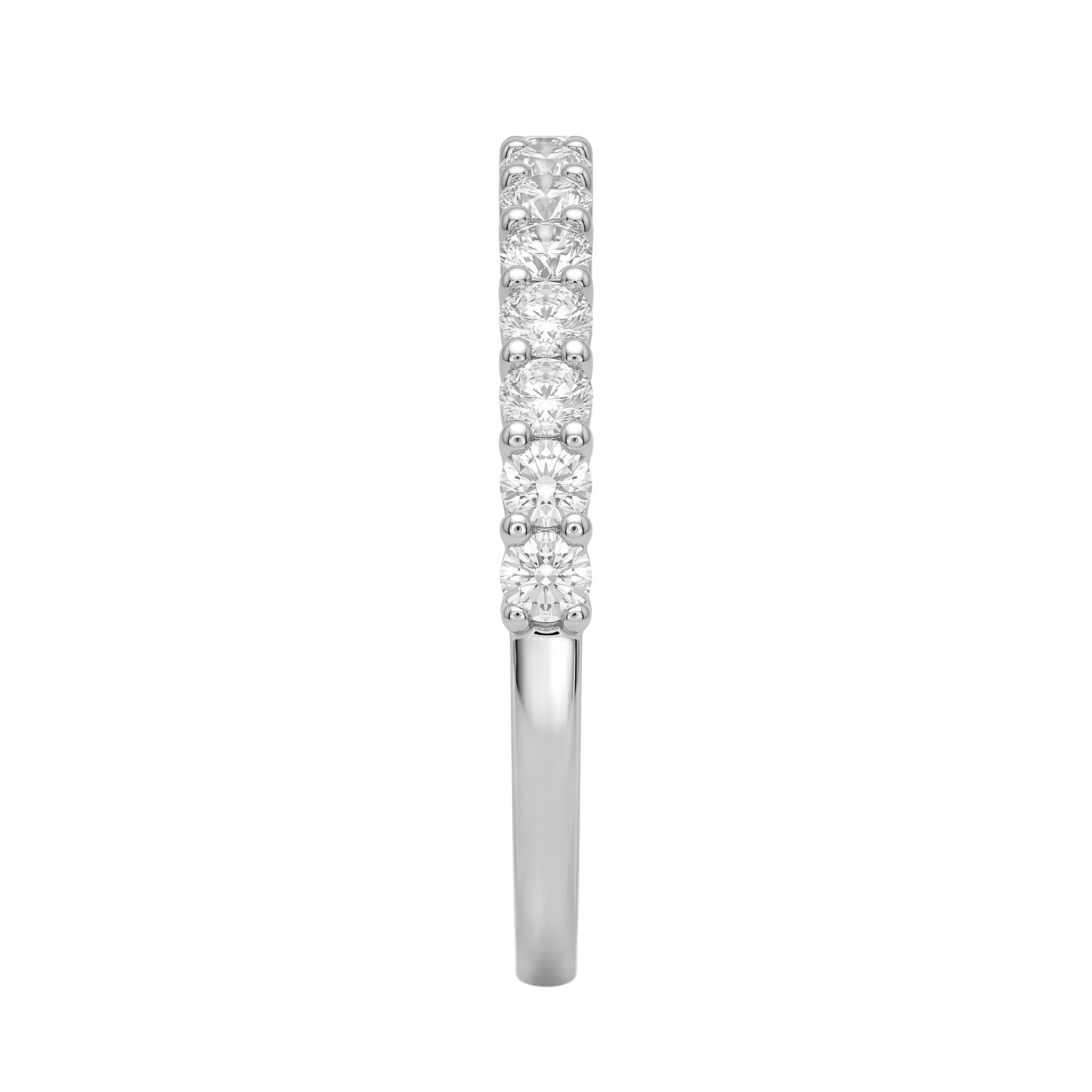 Diamonair 2.00 Round cut Lab Grown Diamond (F/VS+) 14K Gold 13 Stone Ring