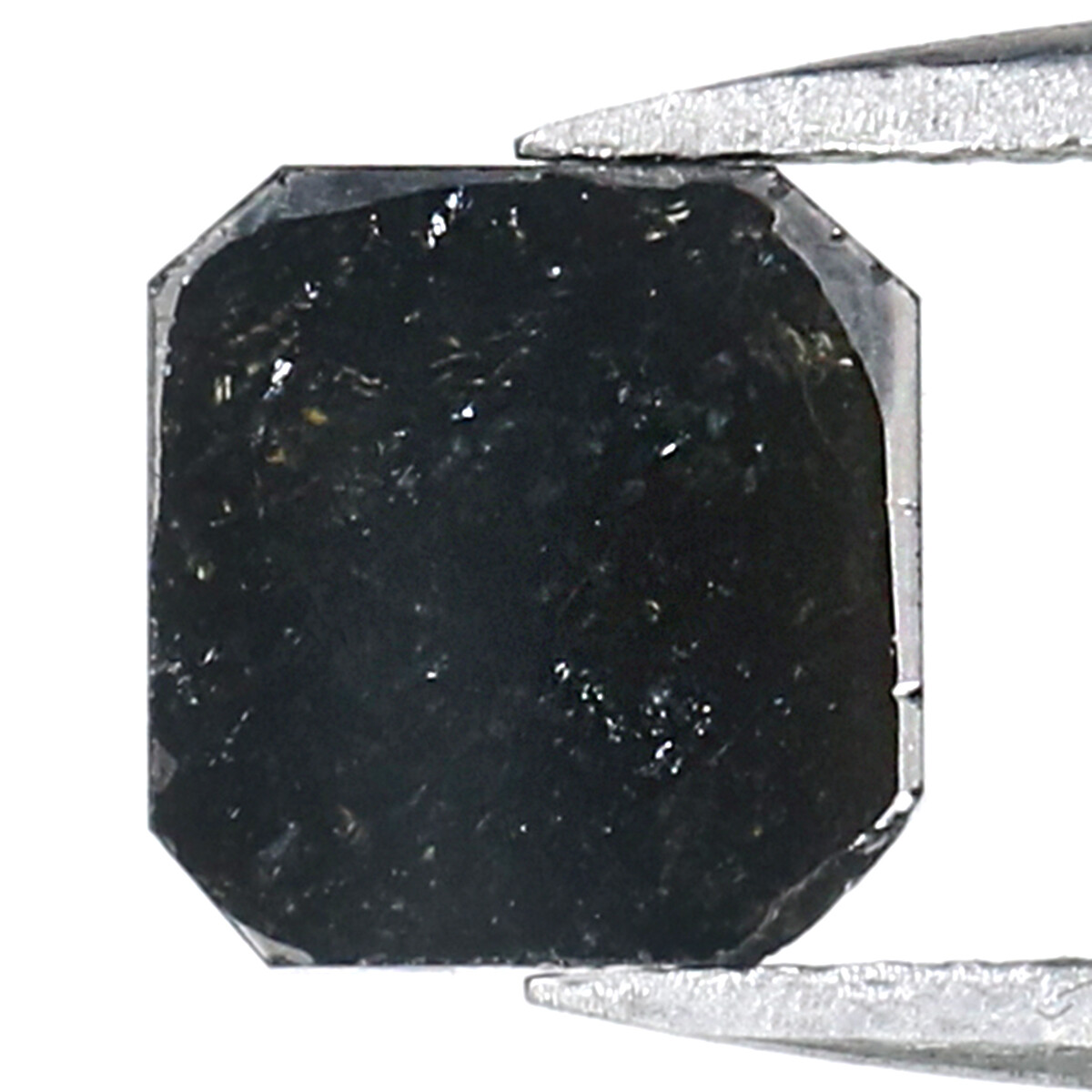 1.45 CT Natural Loose Emerald Shape Diamond 7.00 MM Black Color Diamond KQ2077