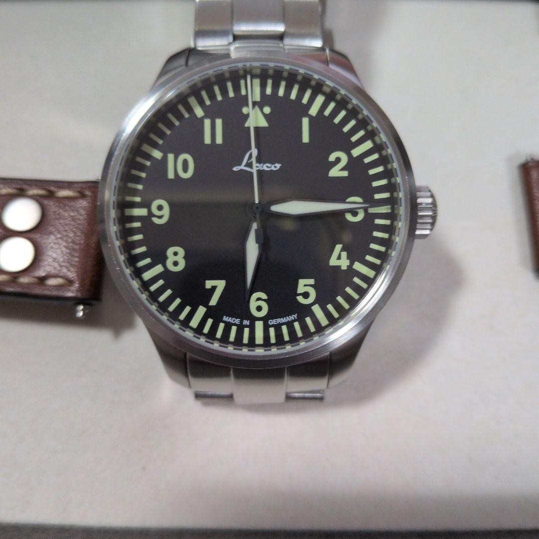 LACO Augsburg 39 Automatic Pilot Watch 861988 Full Set German Flieger