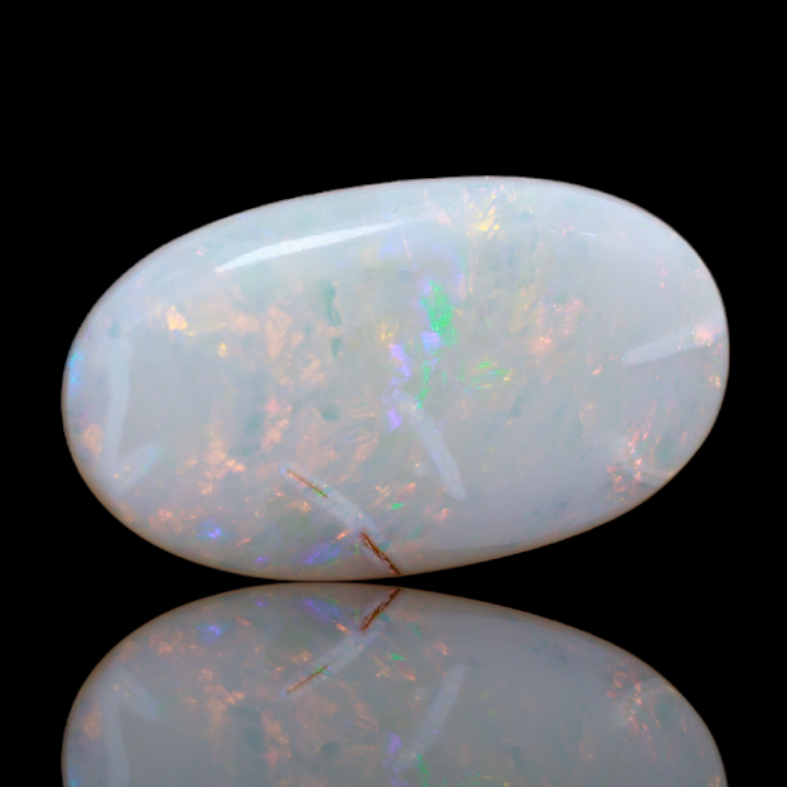 8.45 Cts Natural Fire Opal Meditation Cabochon Earrings Making 20x18x5 mm