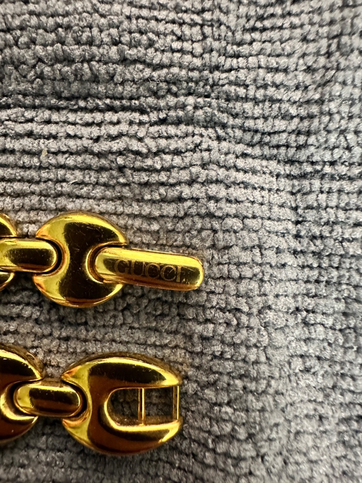 Genuine GUCCI Link Bezel Bracelet Band Women’s Watch Parts Gold 6mm