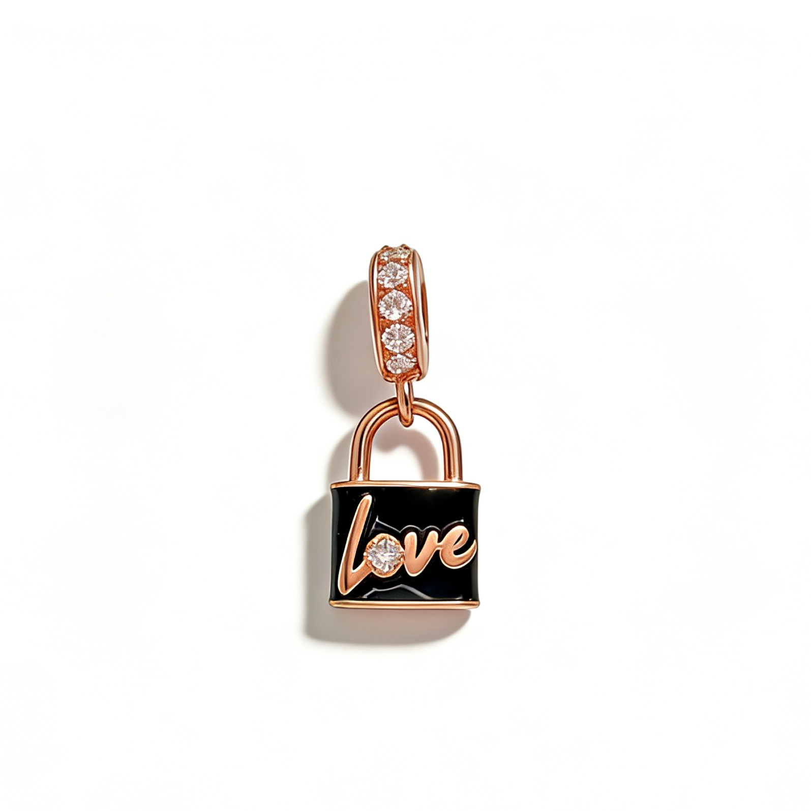 Pandora Love Padlock Dangle Charm #782508C01, Valentine’s Day Gift