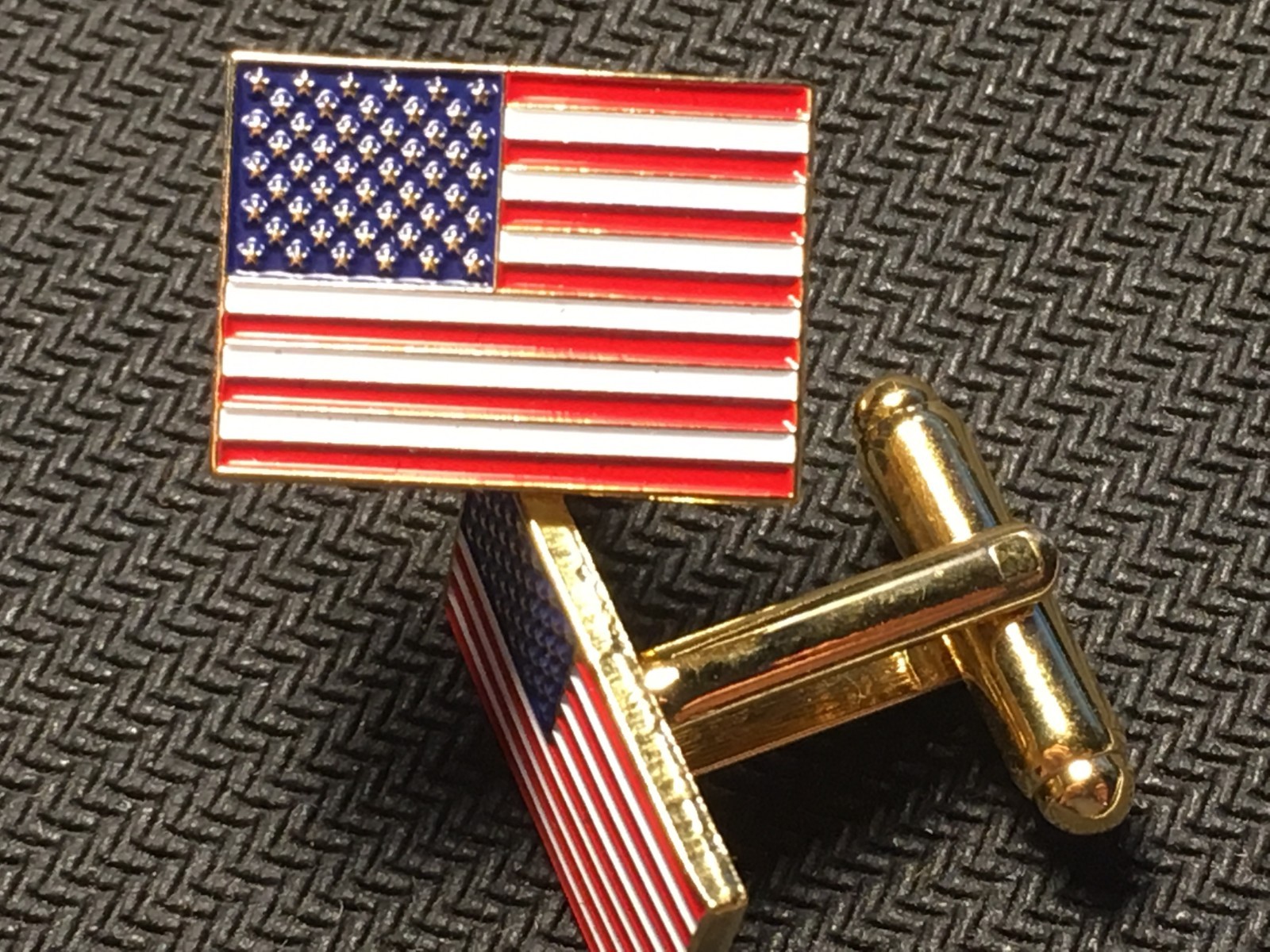 american flag cuff links flag cuff links gold flag cuff links 3/4″ wide flags