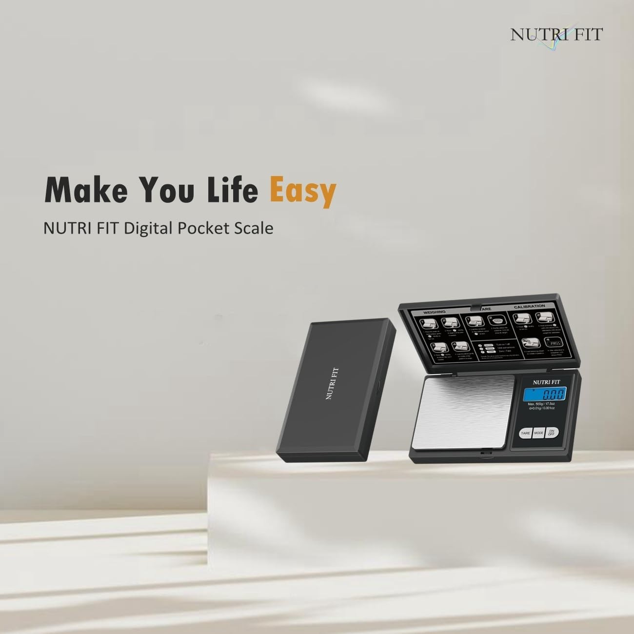 Lightweight 500g Digital Scale – Auto Shut Off & TARE Function for Ease of Use
