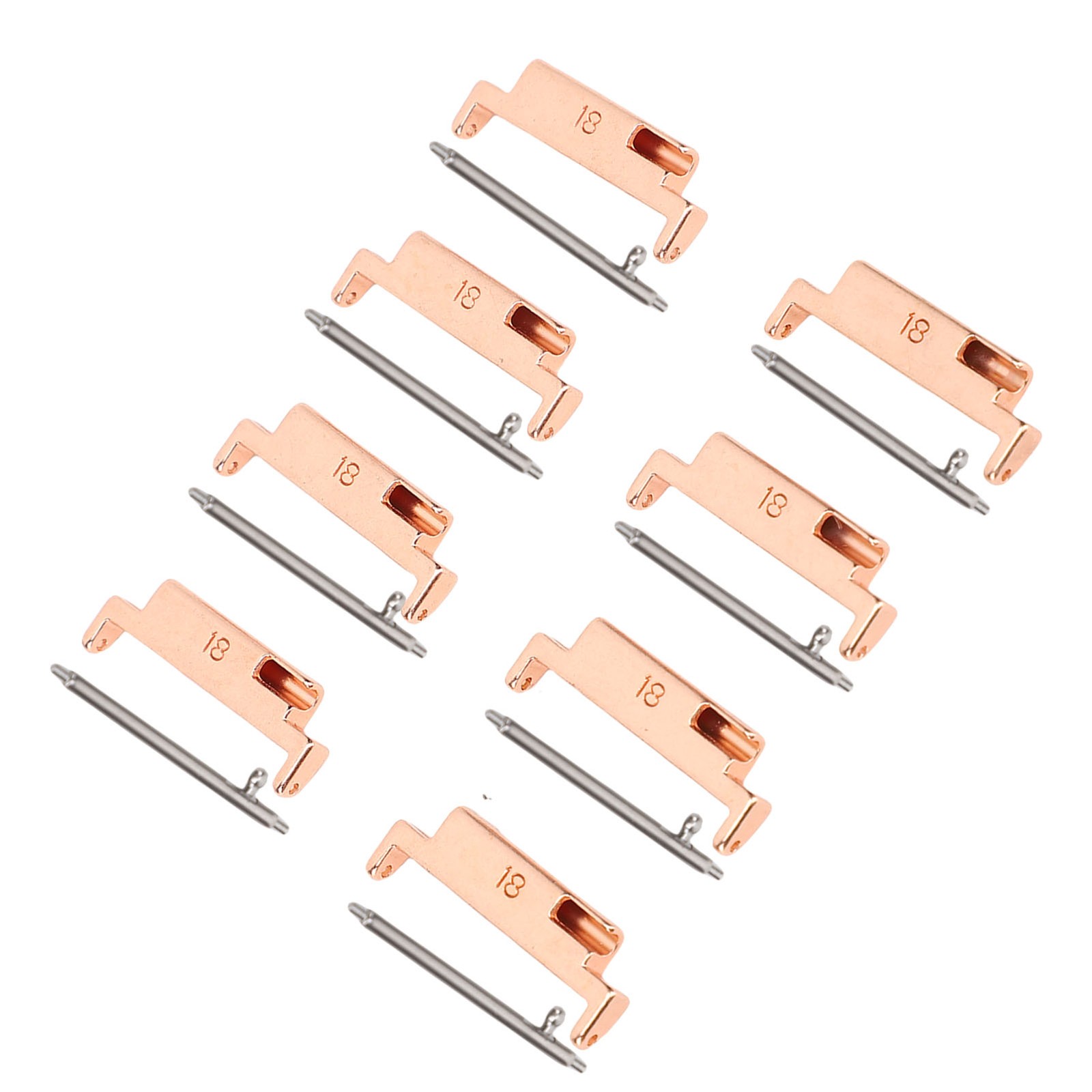 4 Pairs Band Adapters And Lugs Metal Connection Adapter For 18-22mm Watch Strap