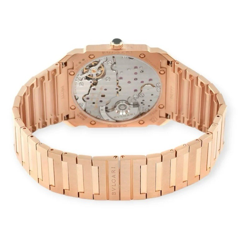 Bvlgari Octo Rose Gold 40mm Brown Dial Manual Wind Swiss Made Box/Booklet