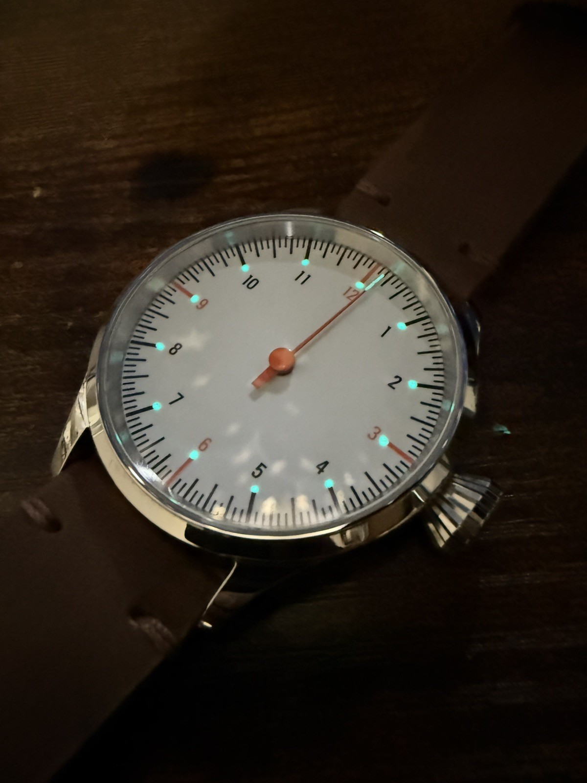 One-of-a-Kind Handmade Swiss ETA 6498 Watch | Sapphire | Leather Strap