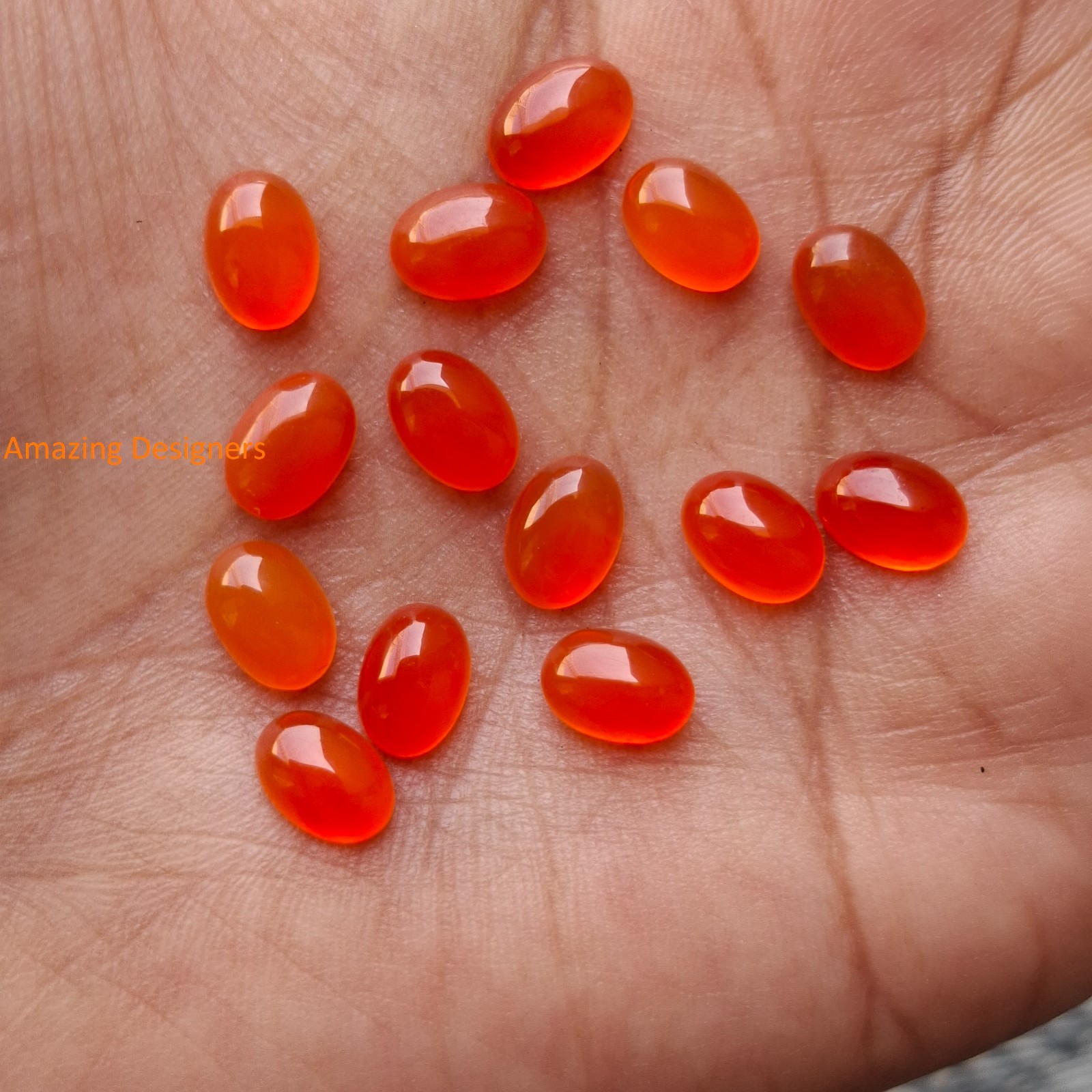 Natural Carnelian Oval Cabochon 5x7mm to 12x16mm Loose Gemstone