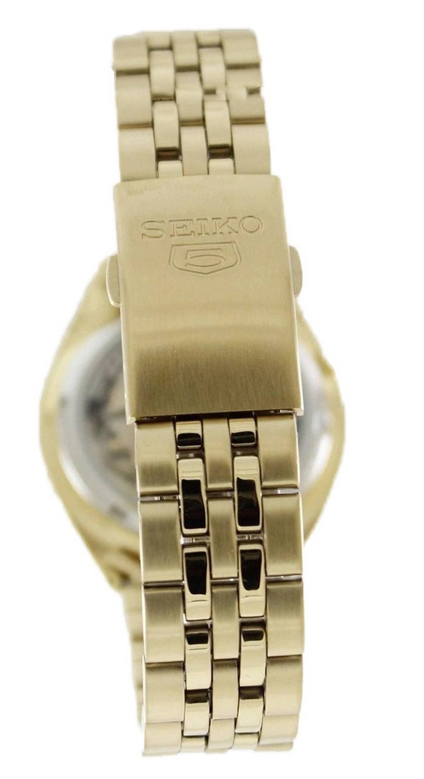 Seiko 5 Automatic 21 Jewels Gold Tone Dial Stainless Steel SNKL28K1 Mens Watch