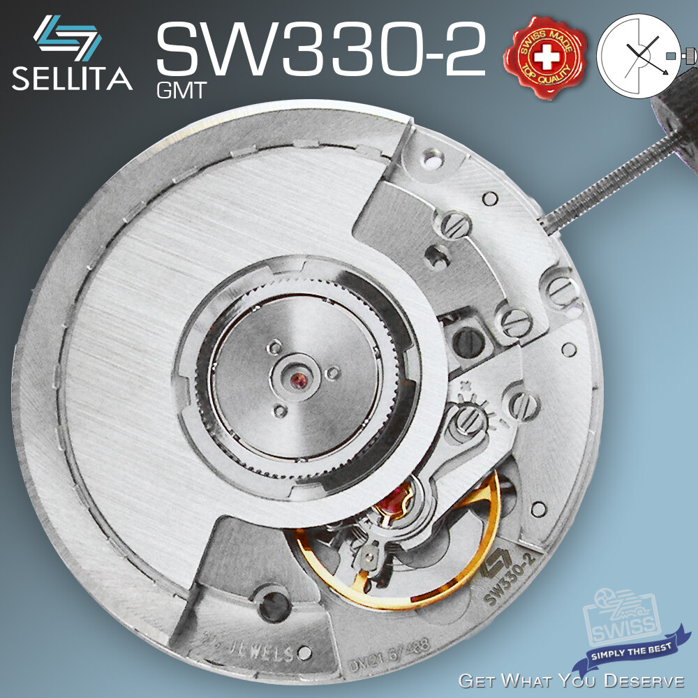 MOVEMENT AUTOMATIC SELLITA, SW330-2 GMT STANDARD, SWISS MADE