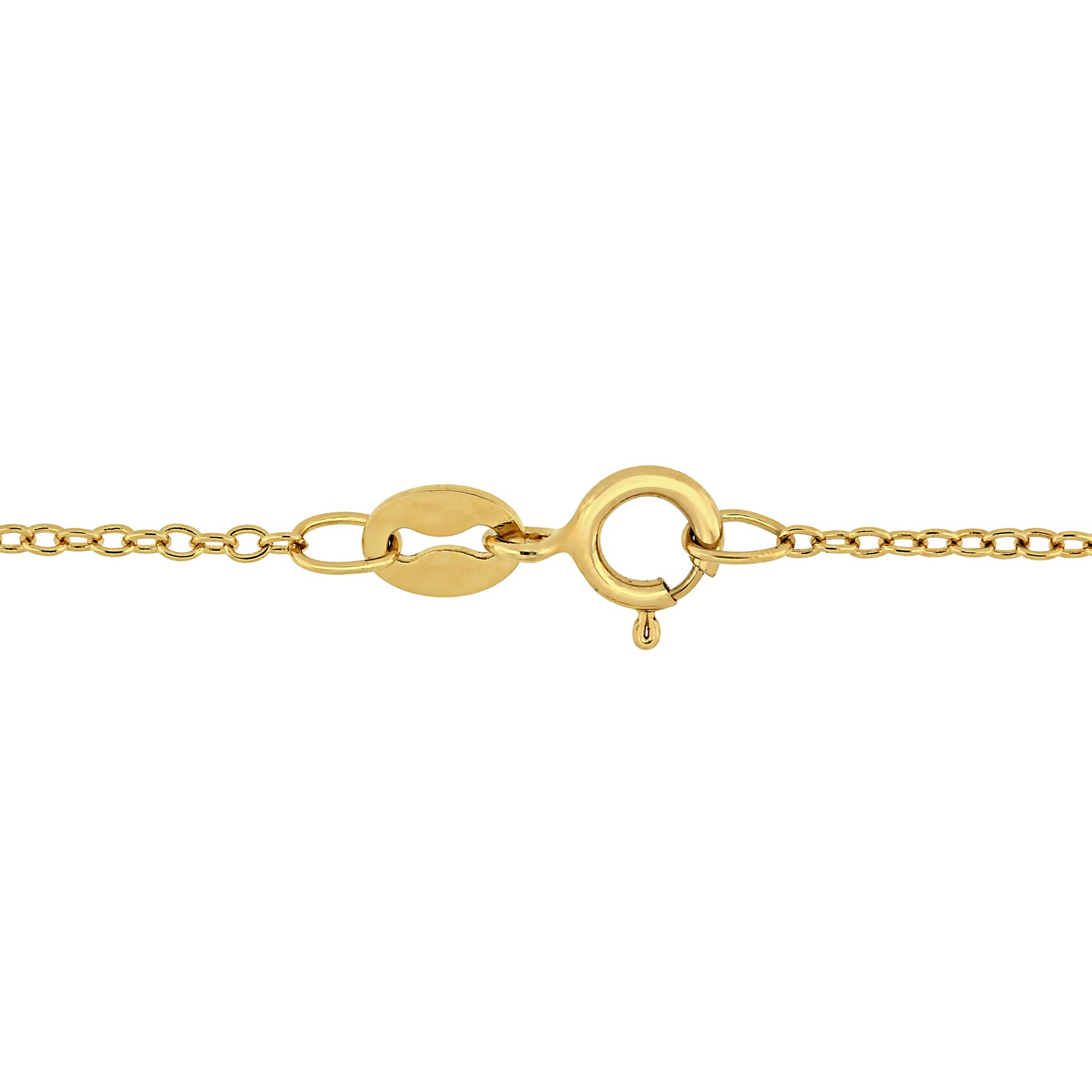 Amour Yellow Plated Sterling Silver with Black Rhodium Gemstone 3-Bird Necklace
