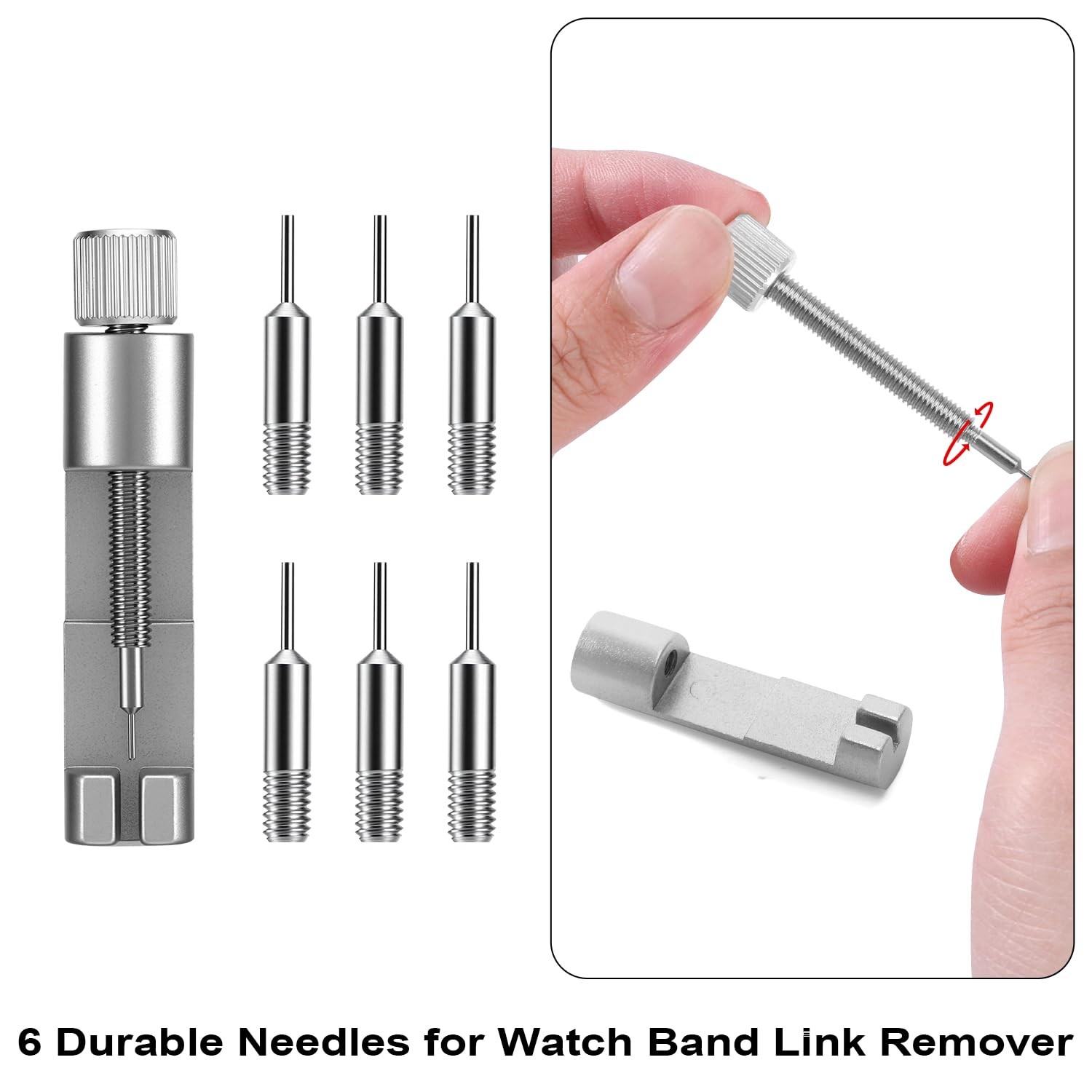 Watch Link Removal Kit Metal Strap Band Adjusting Repair Tool Blue Set