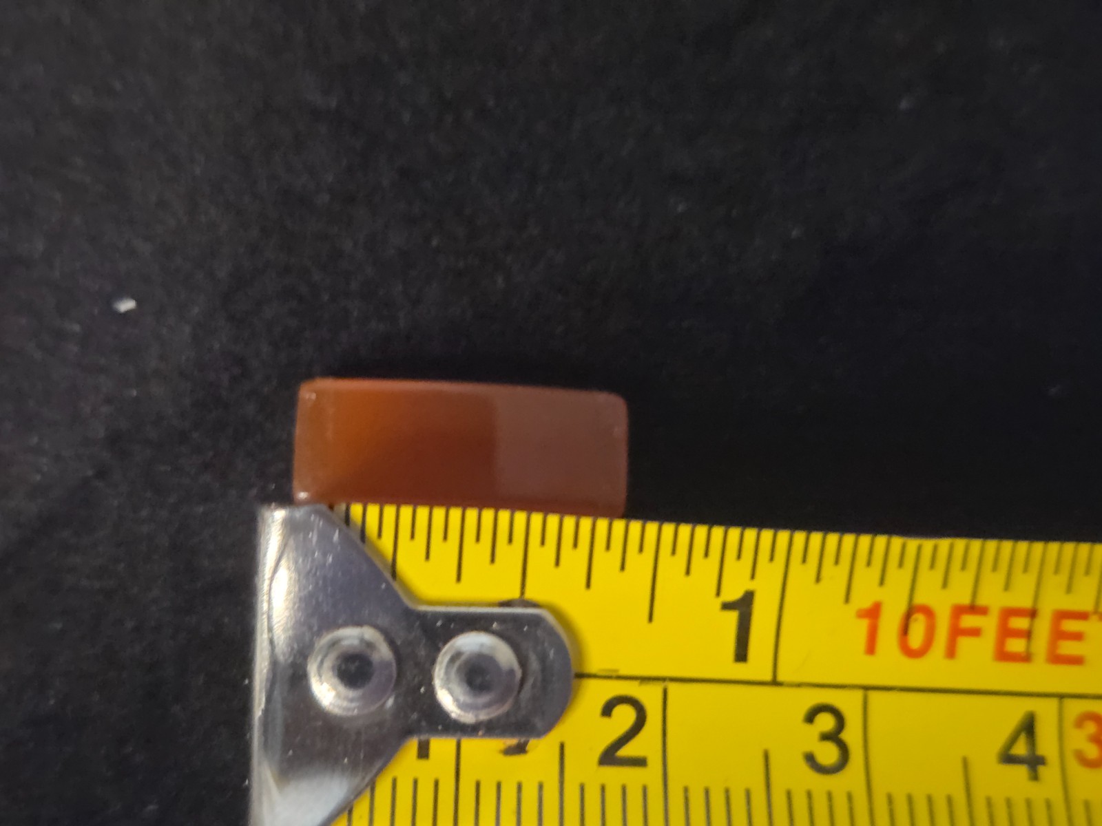 Vintage Orange Carnelian Agate Cabochon Rectangle Stone Panels lot of 6