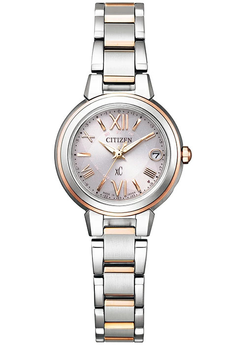 Citizen XC ES9434-53W JDM Radio Solar Pink 25mm Two-Tone Stainless Ladies Watch