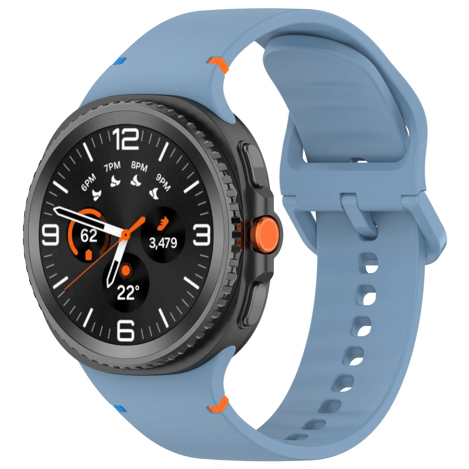 Silicone Watch Band For Samsung Galaxy Watch 8 40mm 44mm Classic 46mm Strap
