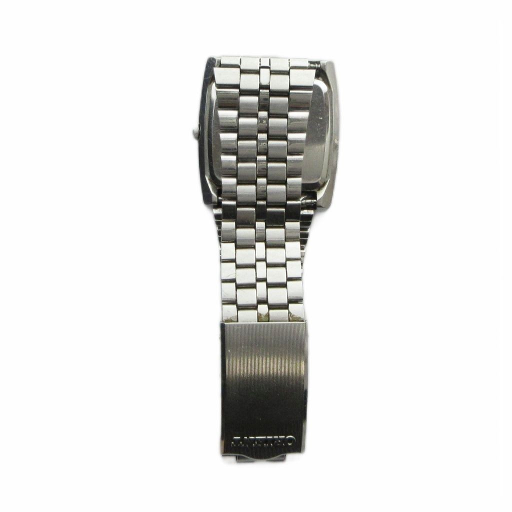 SEIKO 2621 5020 Wristwatch Quartz Watch Blue Dial Silver Color GY11 MQ