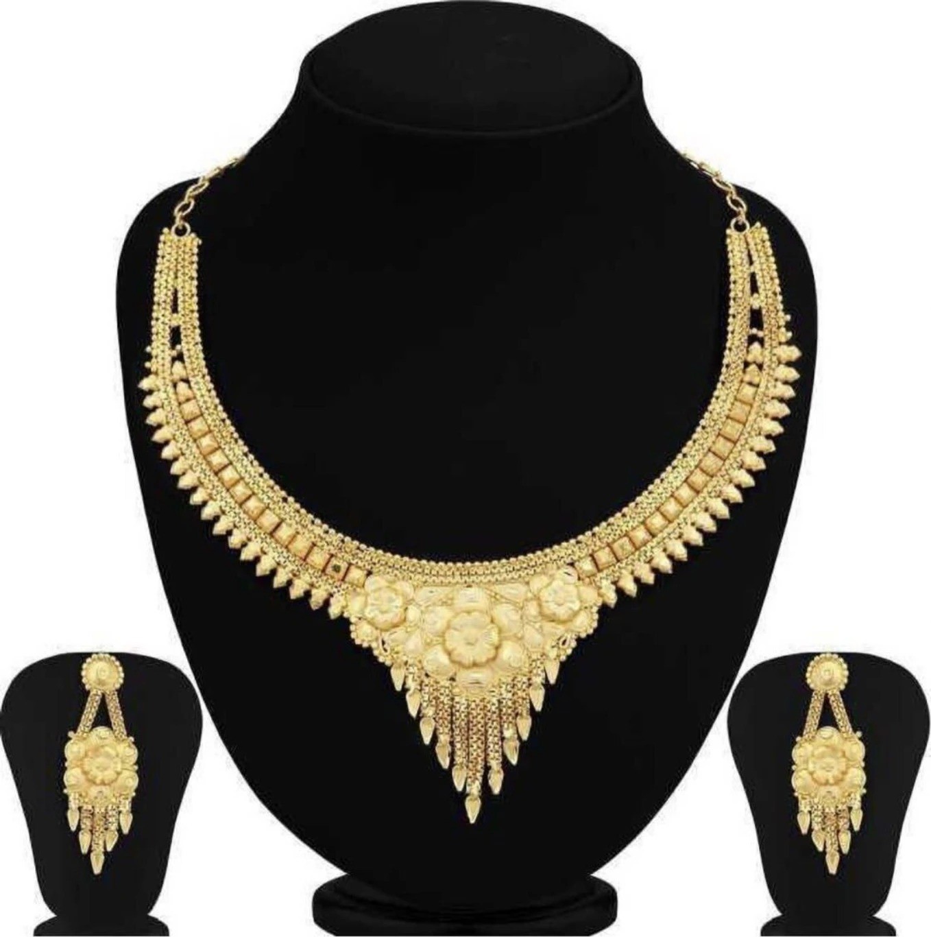 Alloy Gold-plated Gold Jewel Set (Pack of 1) wedding jewelry set