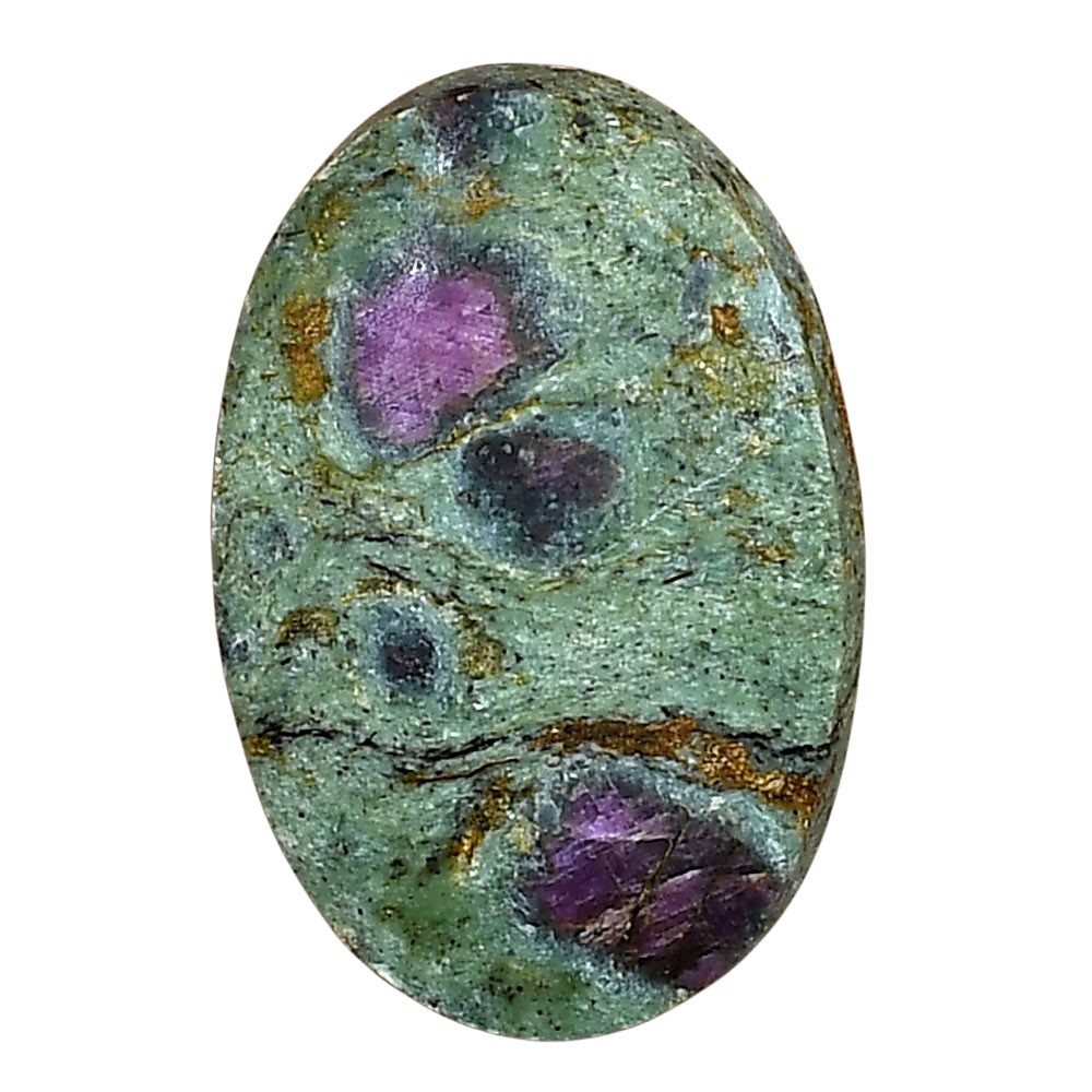 Natural Ruby-In-Fuchsite 27.1×18.1×4.3 mm Oval Polished Gemstone LS04030-68