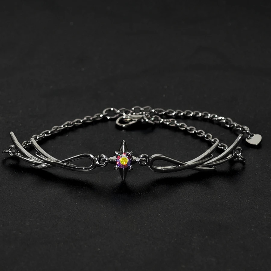 Enamel Feather Bracelet Womens Jewelry Gift