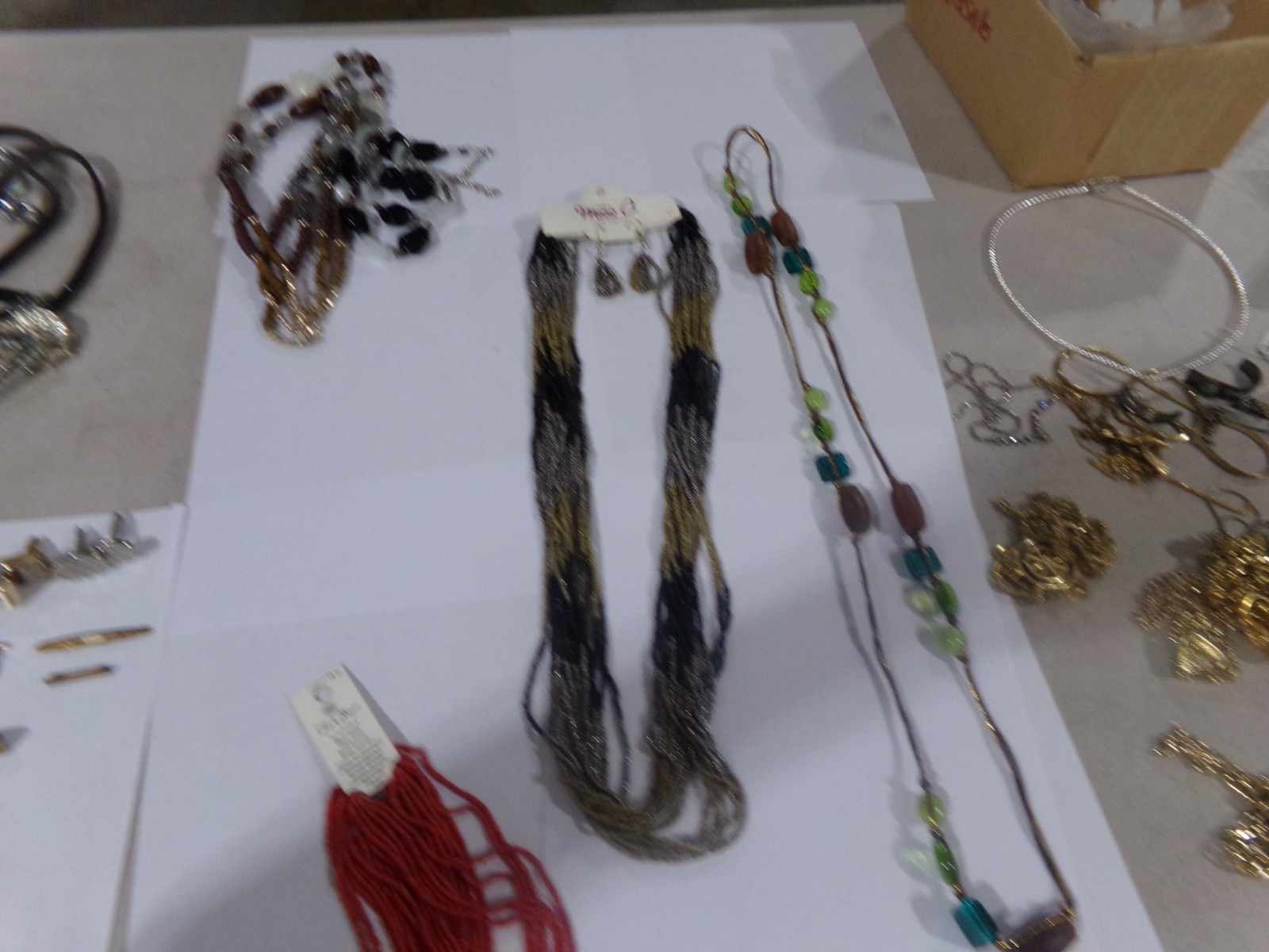 Vintage Mixed Lot of 5 BEADED NECKLACES as pictured