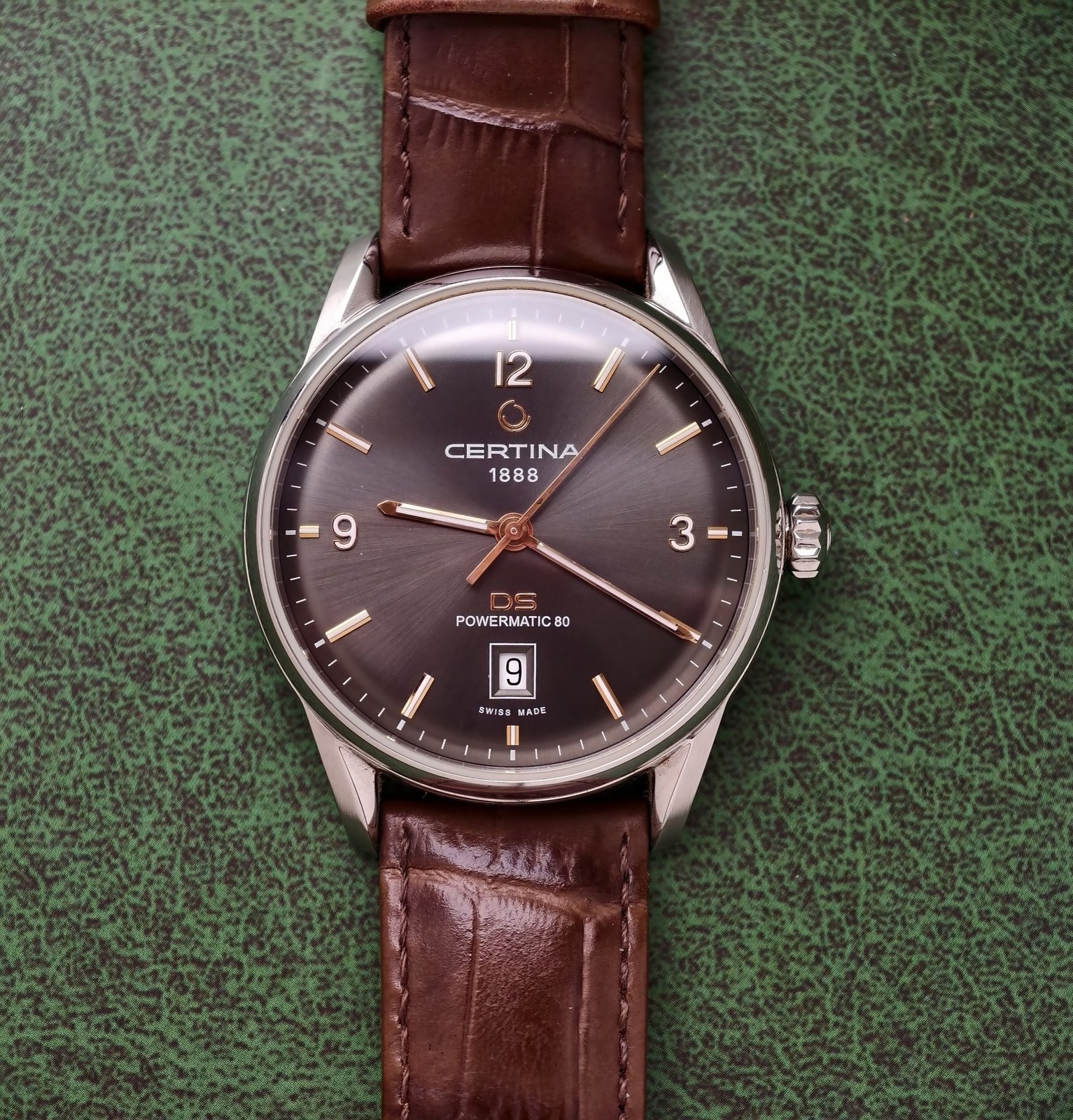 Certina Brown Dial DS Powermatic 80 C026407A Men’s Watch Automatic 39.7mm