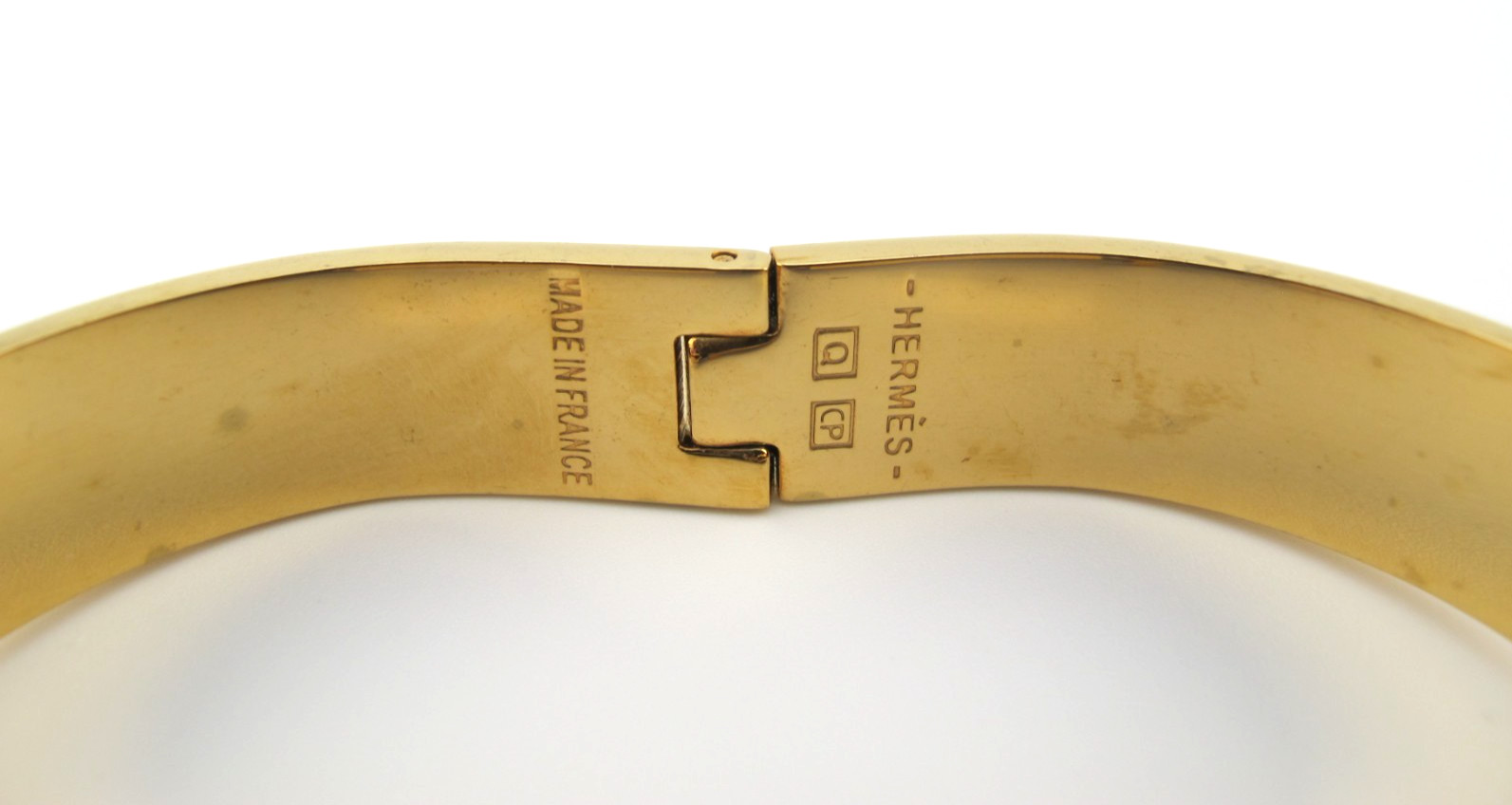 HERMES CLICK CLIC CLAC H BRACELET – Orange & Gold-CP Made In France Logo