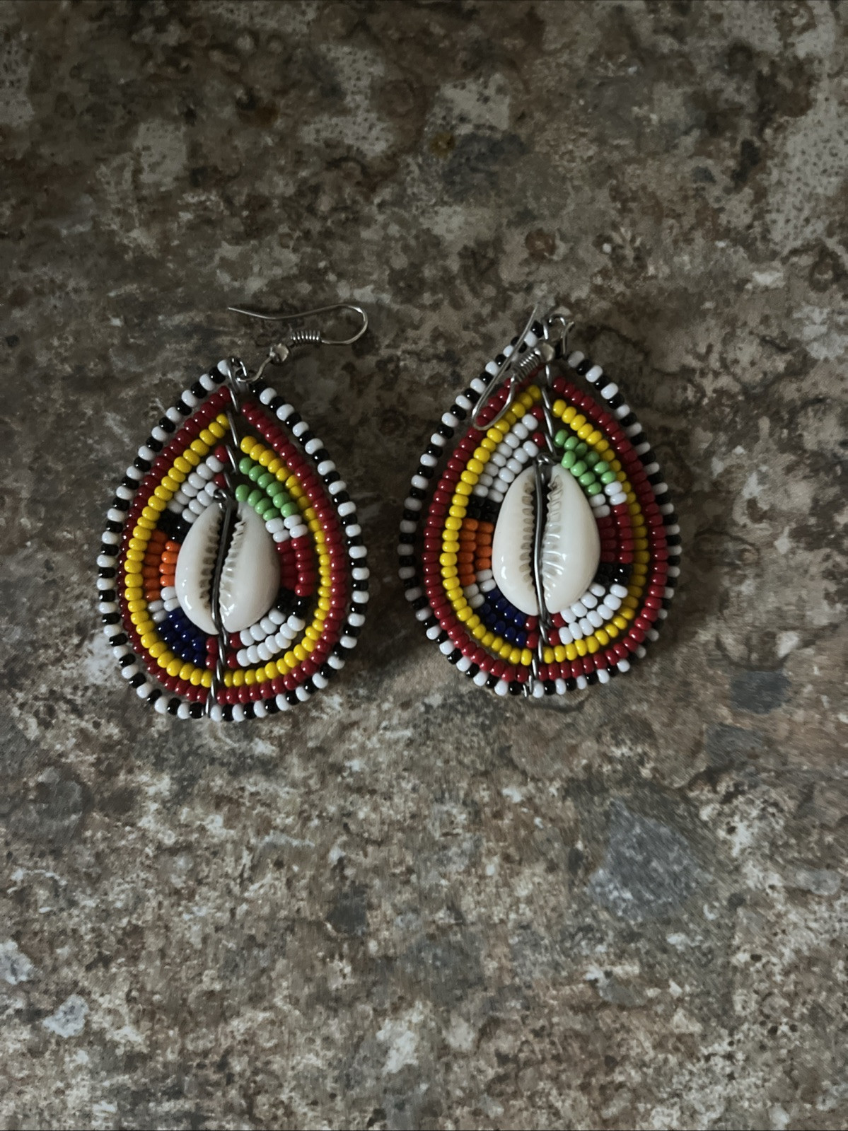 New African Maasai Earrings Masai Massai Africa M/L jemo484