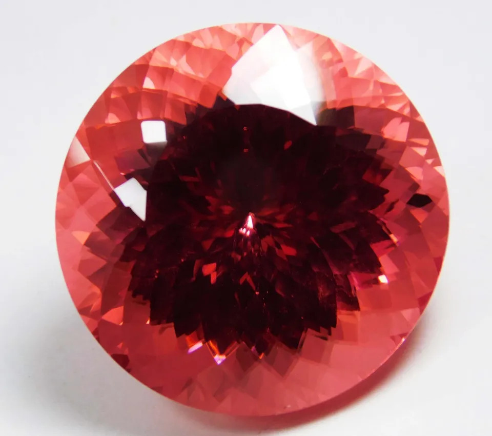 CERTIFIED PREMIUM QUALITY NATURAL SAPPHIRE ORANGISH RED 97.70 Ct ROUND SHAPE