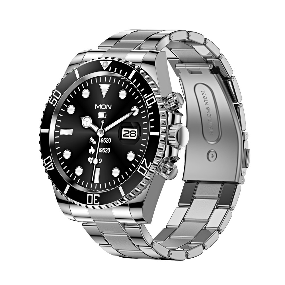 Men Smart Watch Luxury Sports Wristwatch Bluetooth Stainless Steel Smartwatch)