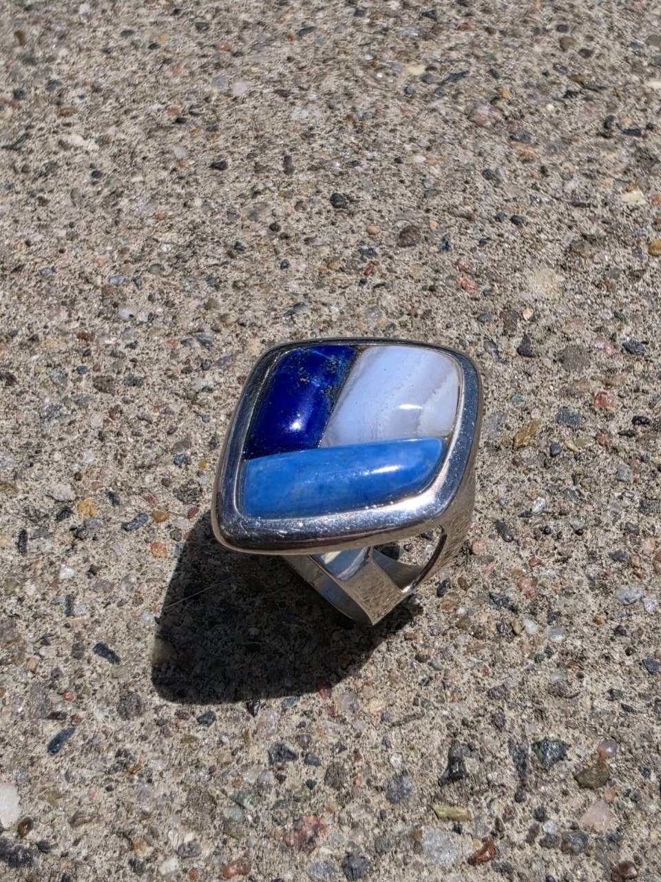 MINE FINDS BY JAY KING Denim Lapis Lazuli Sterling Silver Ring