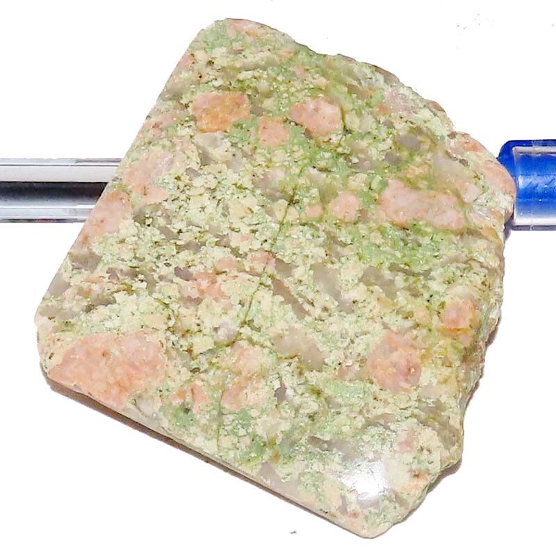 Natural Green Pink Unakite Polished Rough Cabochon Gemstone 205.90 CTS 62x73x7mm