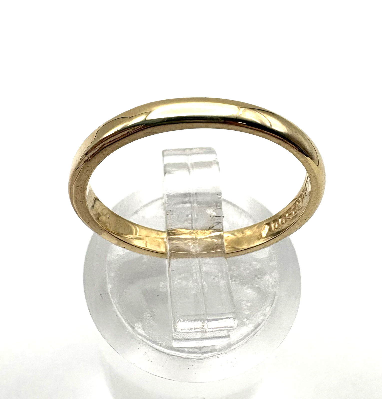 estate 14k yellow gold 2.1mm wedding band 1.9g sz5.25 $1000 #313