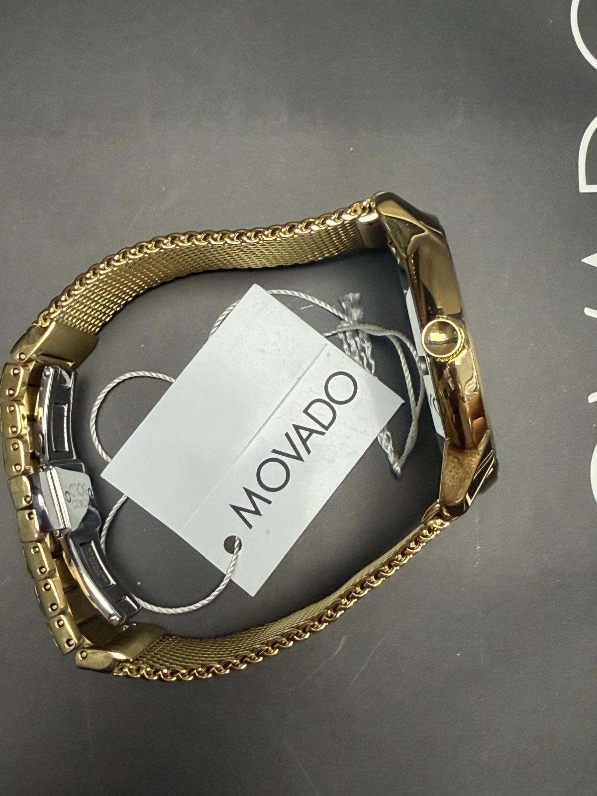 Movado BOLD Men’s Gold Stainless Steel 44mm Swiss Made Watch 3600460