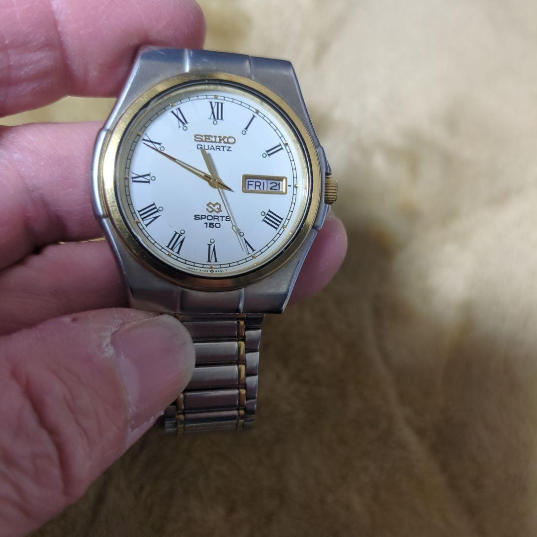 SEIKO SPORT150 5H23-8B60 Quartz White Dial