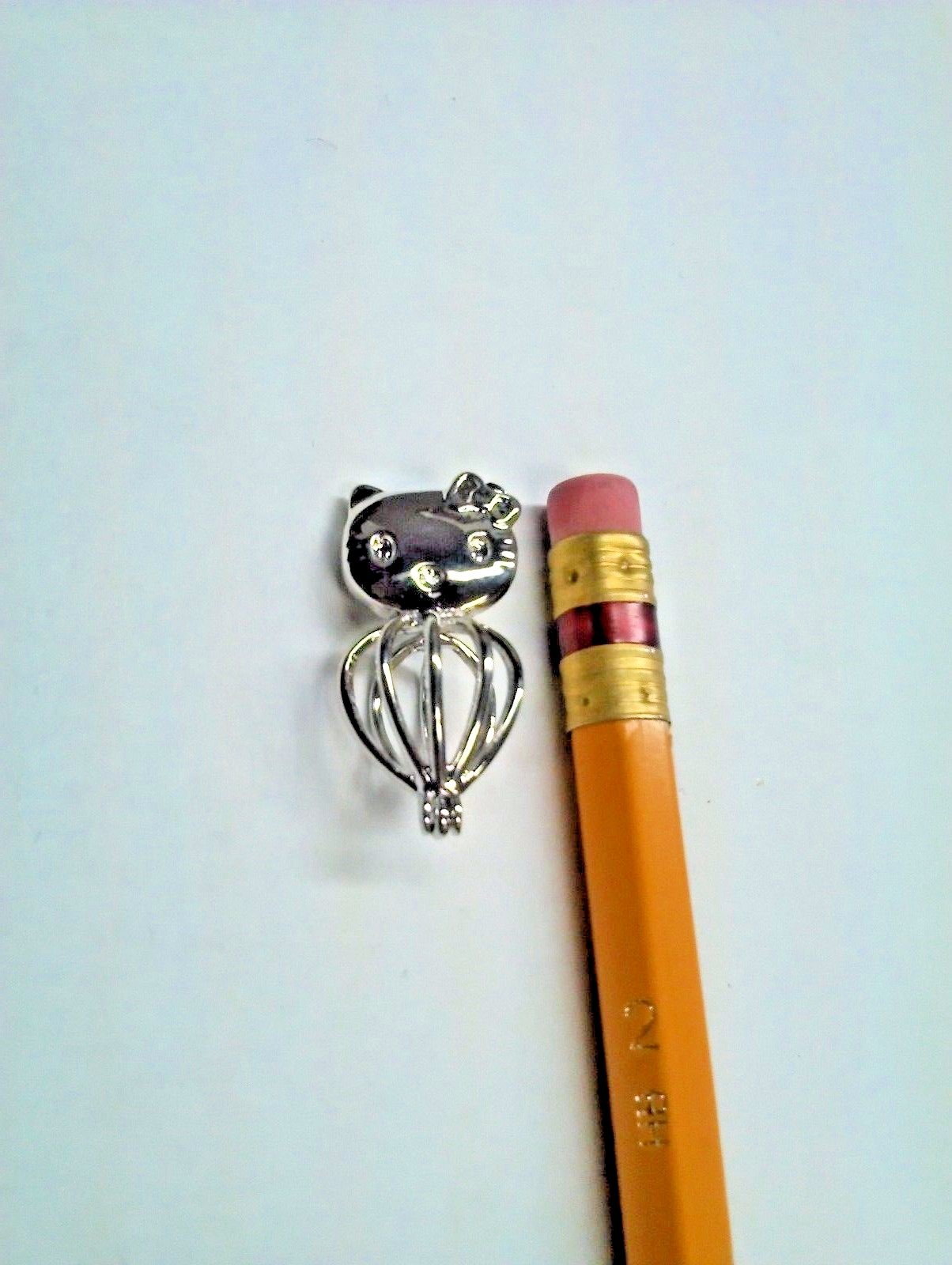 Make a Wish Pearl Cage Pendant Necklace – Hello Kitty – 925 Chain+Pearl Included