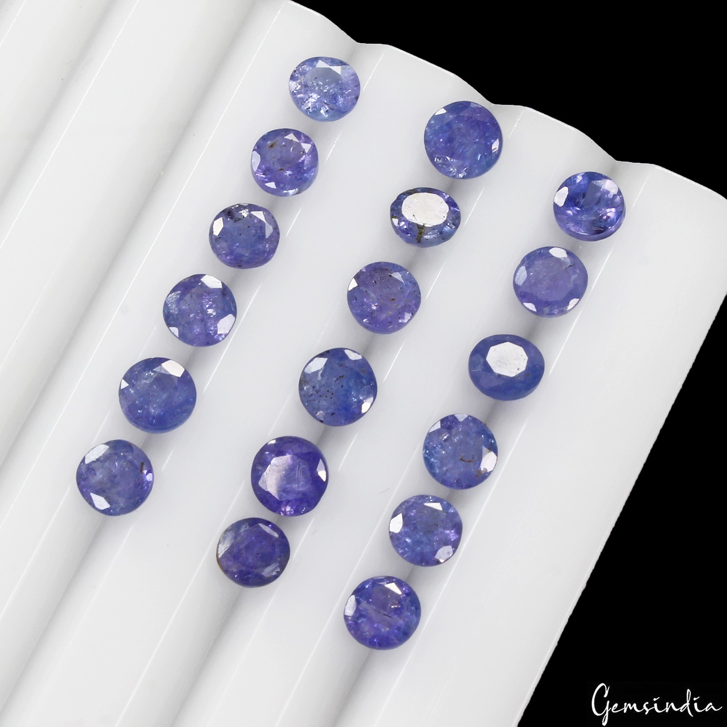 9.40 Ct Natural Tanzanite Round Cut Loose Gemstone Lot 18pc 4.5-5mm